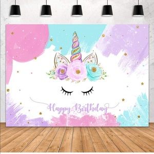 10 pc HUGE LOT Unicorn Birthday party decor